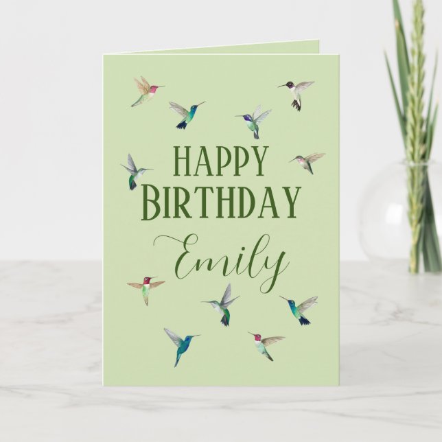 Tarjeta de cumpleaños feliz para personalizados (Anverso)
