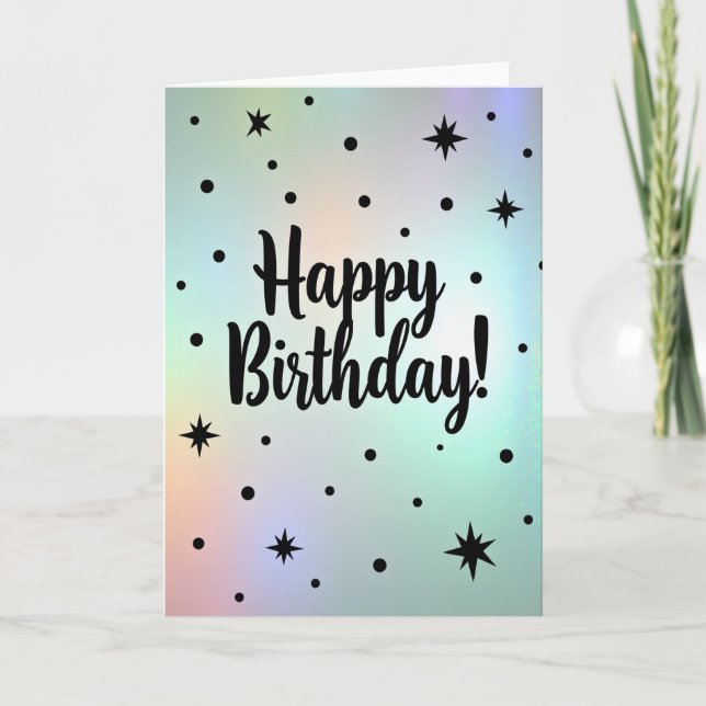 Tarjeta de cumpleaños feliz pastel (Anverso)