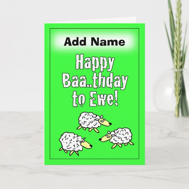 Tarjeta de cumpleaños feliz - Personaliza la parte (Anverso)