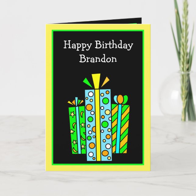 Tarjeta de cumpleaños feliz personalizada (Anverso)