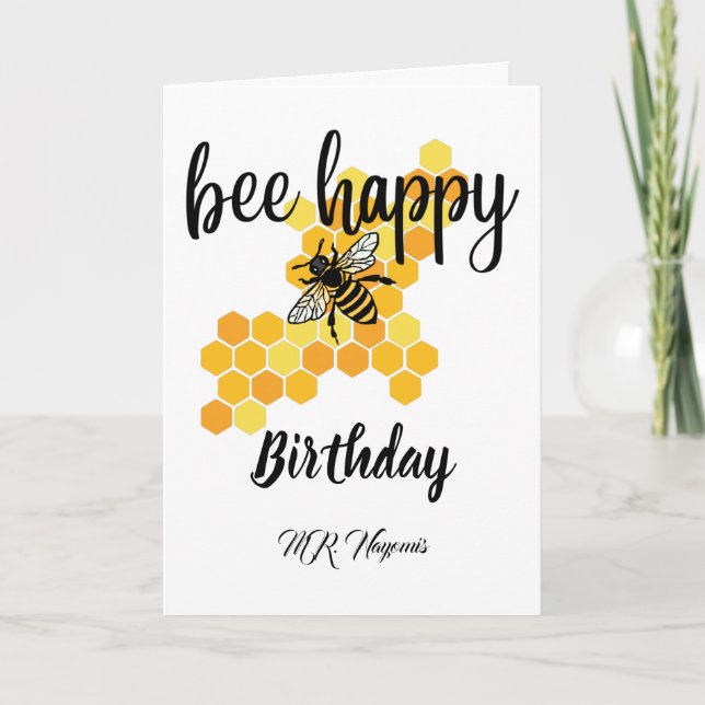 tarjeta de cumpleaños feliz personalizada (Anverso)