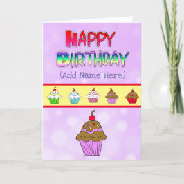 Tarjeta de cumpleaños feliz personalizada