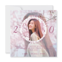 Tarjeta de cumpleaños feliz personalizada de doble