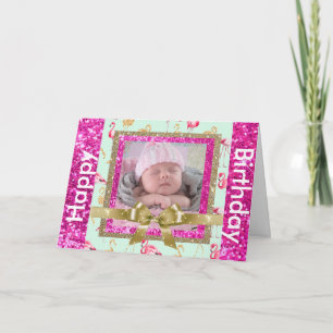 Tarjeta de cumpleaños feliz personalizada para la 