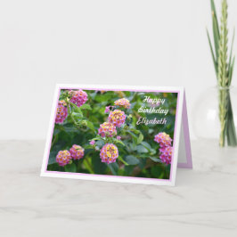 Tarjeta de cumpleaños feliz personalizada para las