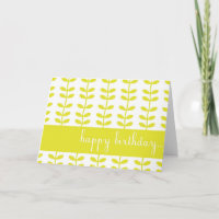 Tarjeta de cumpleaños feliz Personalizado de plant