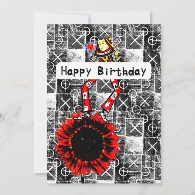 Tarjeta de cumpleaños feliz reina de baile (Anverso)