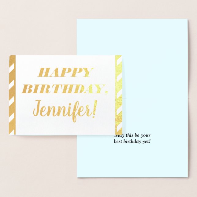 Tarjeta de "cumpleaños feliz" respetable y elegant (Demostración)