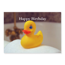 Tarjeta de cumpleaños feliz Rubber Ducky