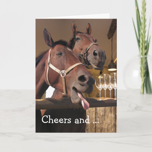 Tarjeta de cumpleaños feliz: Salud y... (Anverso)