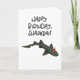 Tarjeta de cumpleaños feliz Sharkbait