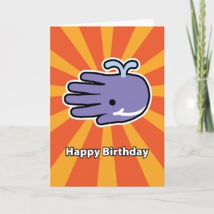 Tarjeta de cumpleaños Feliz Smile Whale
