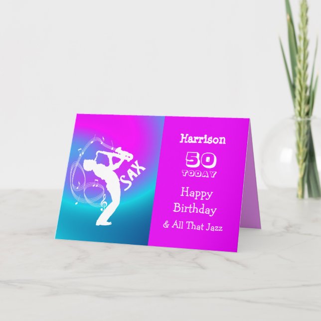 Tarjeta de cumpleaños feliz tema musical (Anverso)