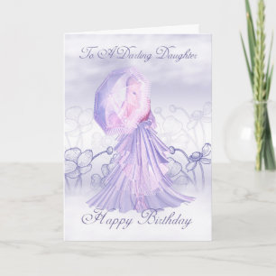 Tarjeta de cumpleaños femenina Daughter Cute Daugh