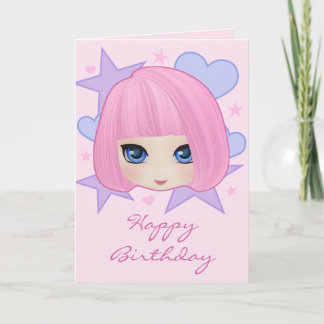 Tarjeta de cumpleaños femenina de Marianne del
