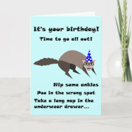 Tarjeta de cumpleaños Ferret