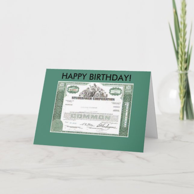Tarjeta de cumpleaños financiera (Anverso)