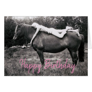 Tarjeta de cumpleaños finlandesa del caballo de l