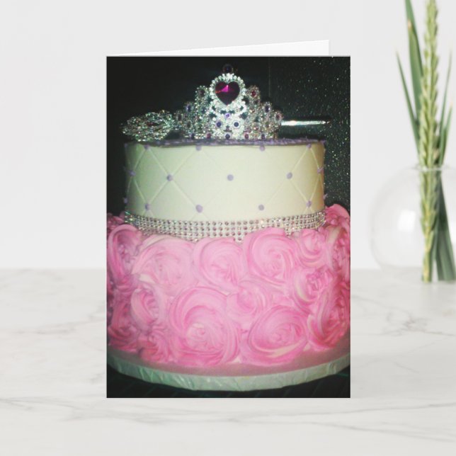 Tarjeta de cumpleaños "Fit for a Princess" (Anverso)
