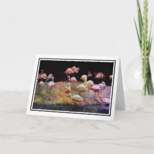 Tarjeta de cumpleaños Flamingo