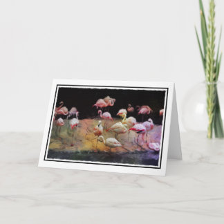 Tarjeta de cumpleaños Flamingo