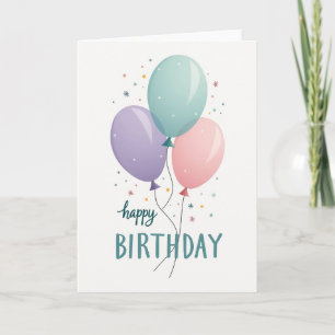 Tarjeta de cumpleaños Floating Joy