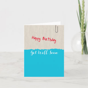 Tarjeta de cumpleaños floja