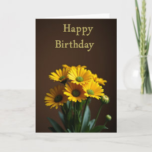 Tarjeta de cumpleaños Flor Amarilla