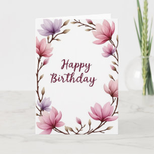 Tarjeta de cumpleaños Flor de Corona