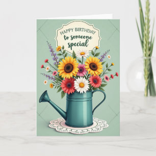 Tarjeta de Cumpleaños Flor de Elegancia
