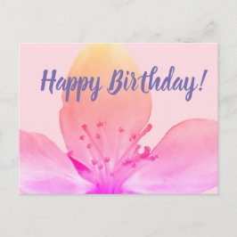 Tarjeta de cumpleaños floral