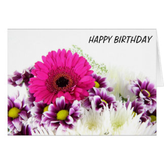 Tarjeta de cumpleaños floral