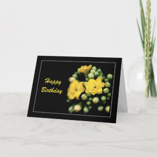 Tarjeta de cumpleaños floral