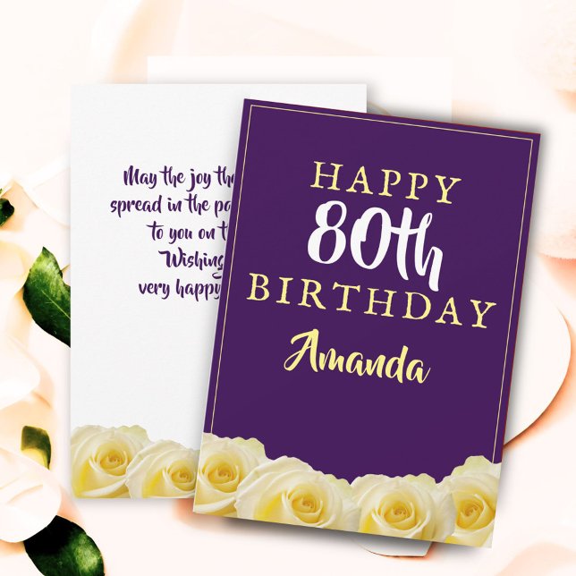 Tarjeta de cumpleaños floral de flor de rosa amari (Subido por el creador)
