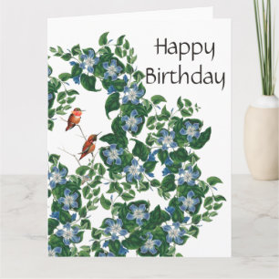 Tarjeta de cumpleaños floral de las flores de los