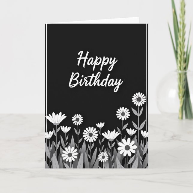 Tarjeta de cumpleaños floral de prado dulce (Anverso)