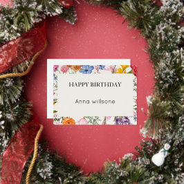 Tarjeta de cumpleaños floral imprimible | Descarga