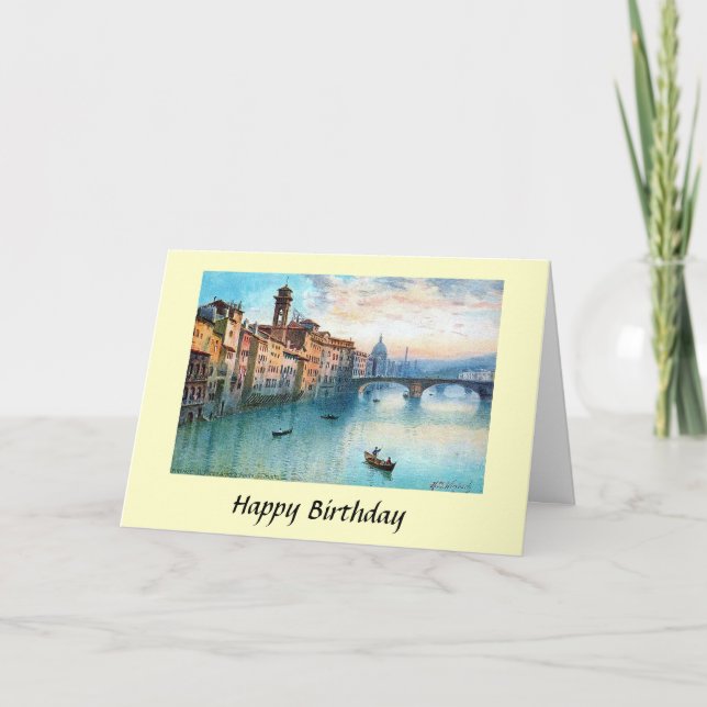 Tarjeta de cumpleaños - Florencia, Italia (Anverso)