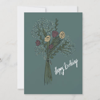 Tarjeta de cumpleaños "Flores"