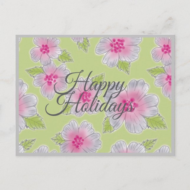 Tarjeta de cumpleaños Flores Elegancia Felices Fie (Anverso)