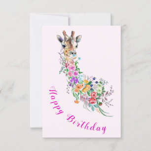 Tarjeta de cumpleaños Flores románticas Bouquet Gi
