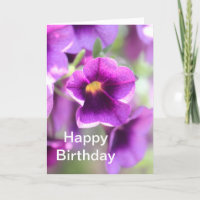 Tarjeta de cumpleaños florida