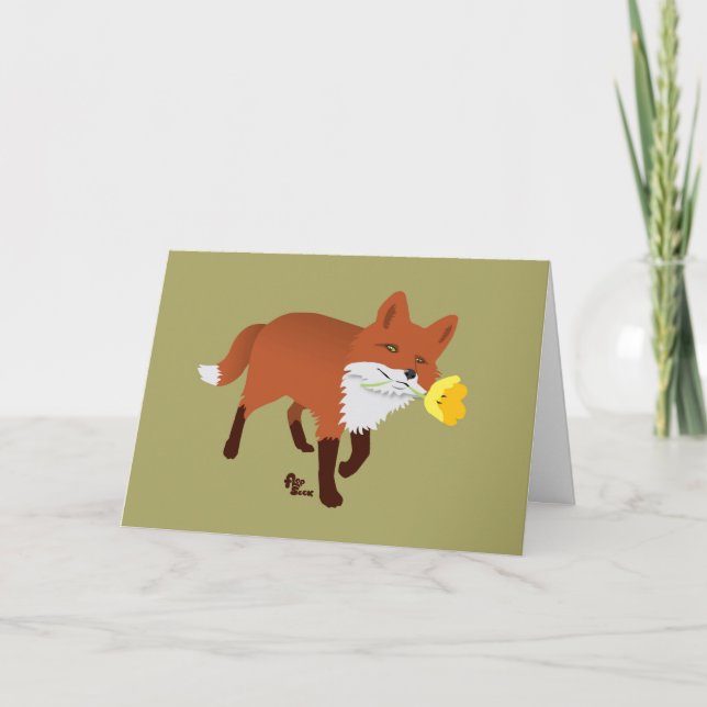 Tarjeta de cumpleaños Foxy (Anverso)