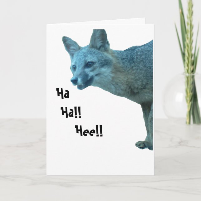 Tarjeta de cumpleaños Foxy (Anverso)