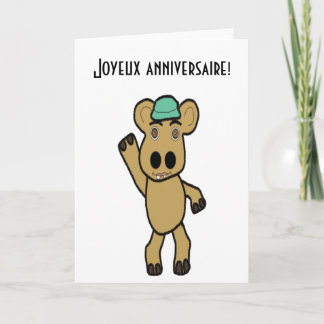 Tarjeta de cumpleaños francesa
