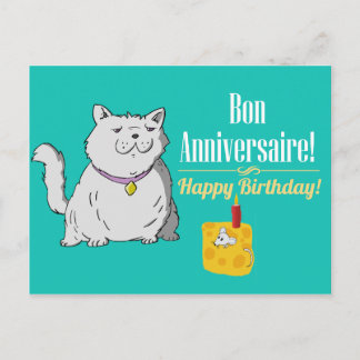 Tarjeta de cumpleaños francesa