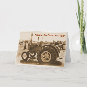 Tarjeta de cumpleaños francesa para el abuelo