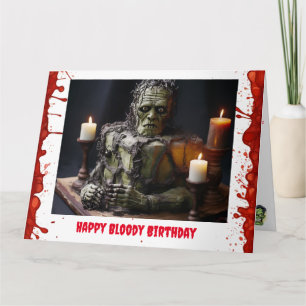 Tarjeta de cumpleaños Frankenstein