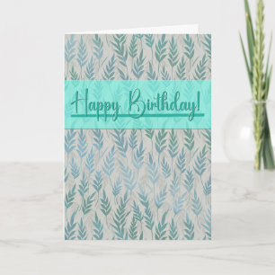Tarjeta de cumpleaños fresca y nueva