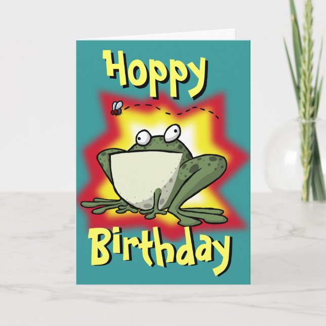 Tarjeta de cumpleaños Froggy (Anverso)
